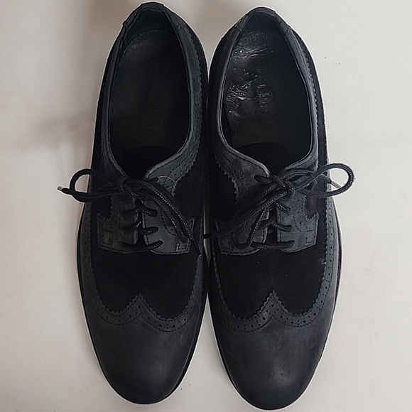 Brusque Size 43/10 Classic Wingtip Black Mens Leather Quality Oxford Shoes main image 9